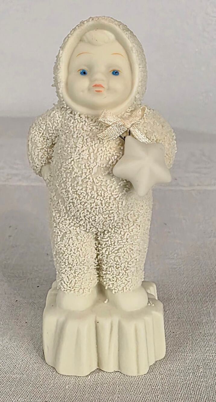 Vtg Dept. 56 1997 Snowbabies "Best Little Star" Figurine NOS NIB 4" Tall Bisque